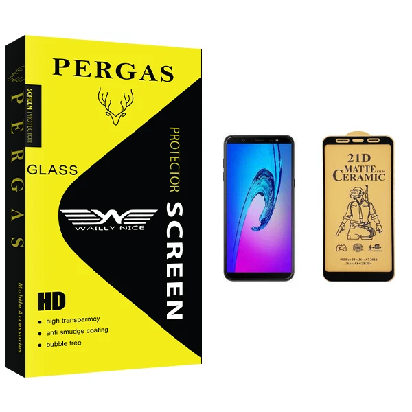 محافظ صفحه نمایش سرامیکی وایلی نایس مدل Pergas Glass مناسب برای گوشی موبایل سامسونگ Galaxy J8 Plus