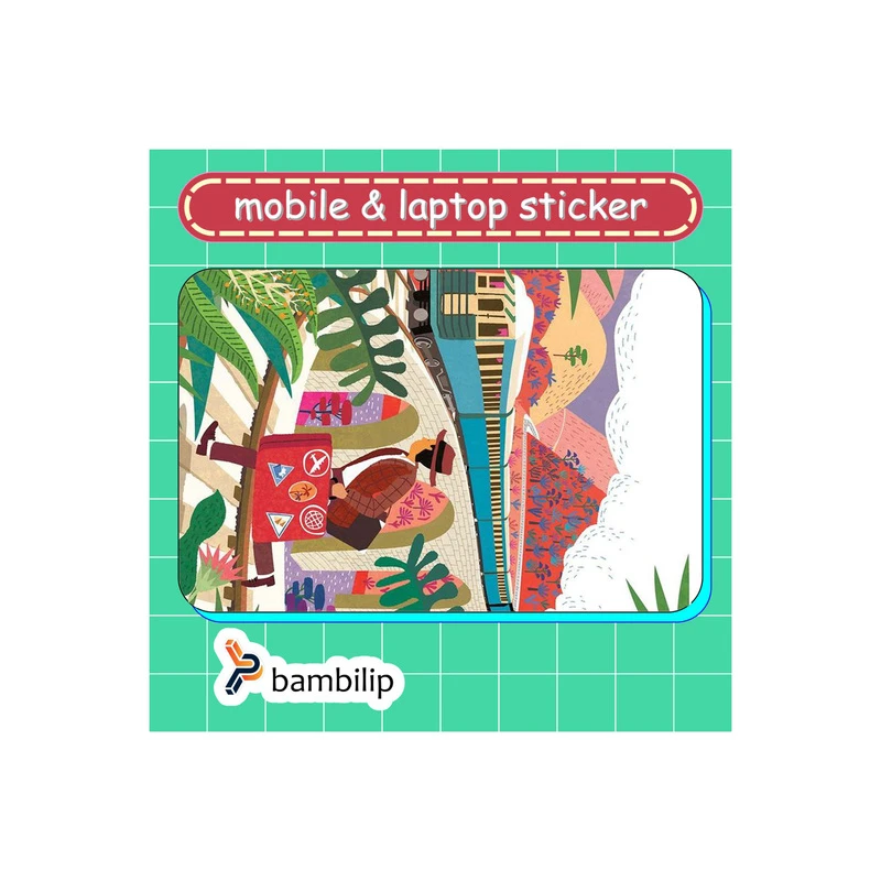 استیکر بامبیلیپ مدل کارت عابر طرح سفر و قطار کد 2000507