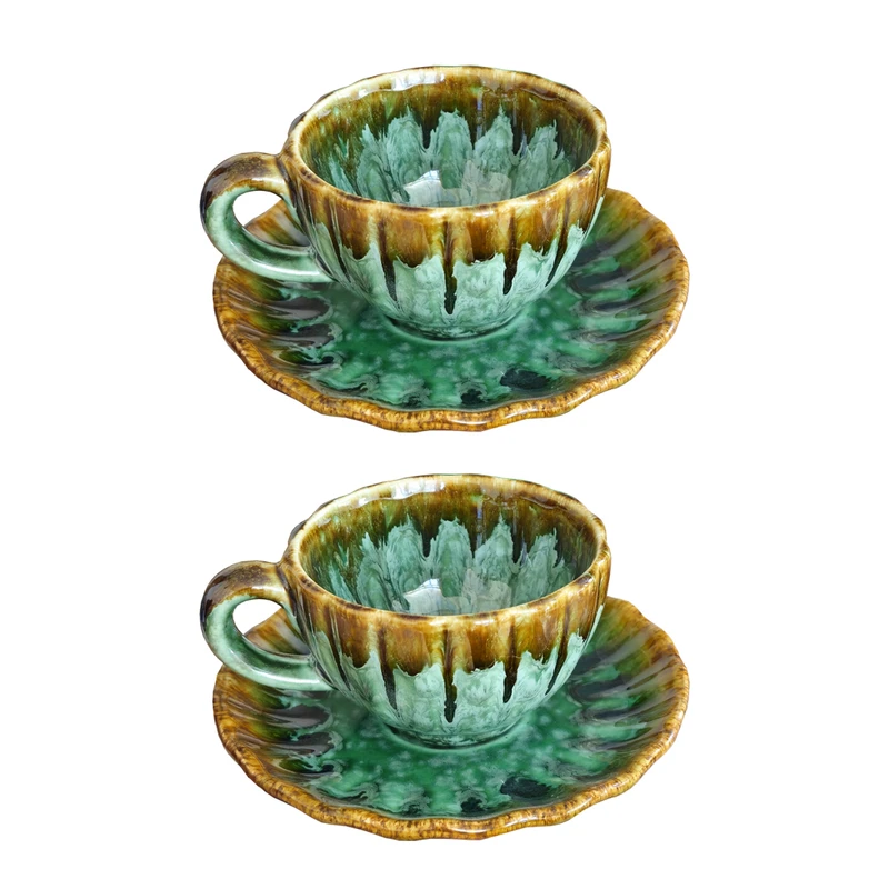 فنجان و نعلبکی سنتی مدل لته بسته 2 عددی