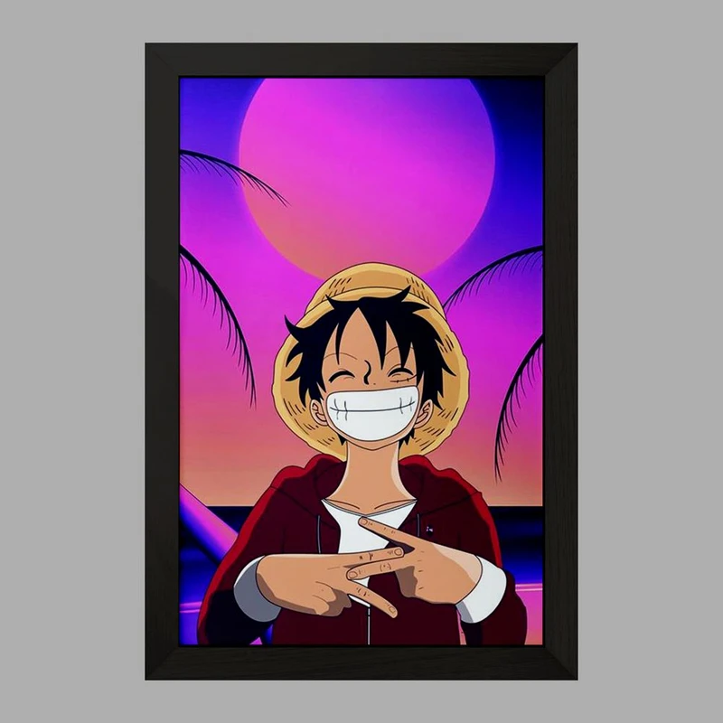 تابلو خندالو مدل لوفی انیمه وان پیس One Piece کد 10529