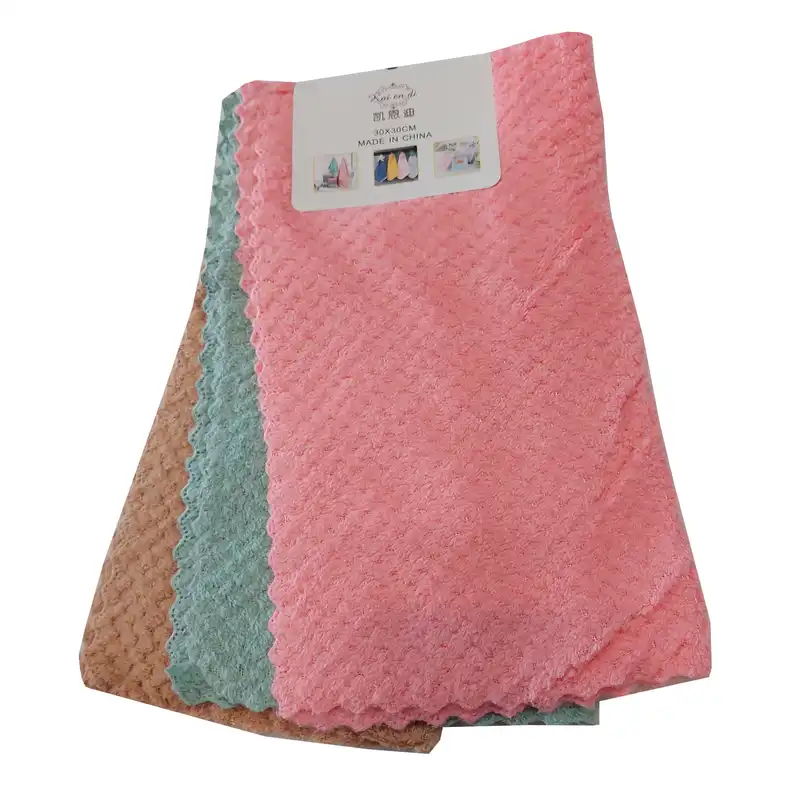 دستمال آشپزخانه مدل حوله ای کد 300 مجموعه 3 عددی