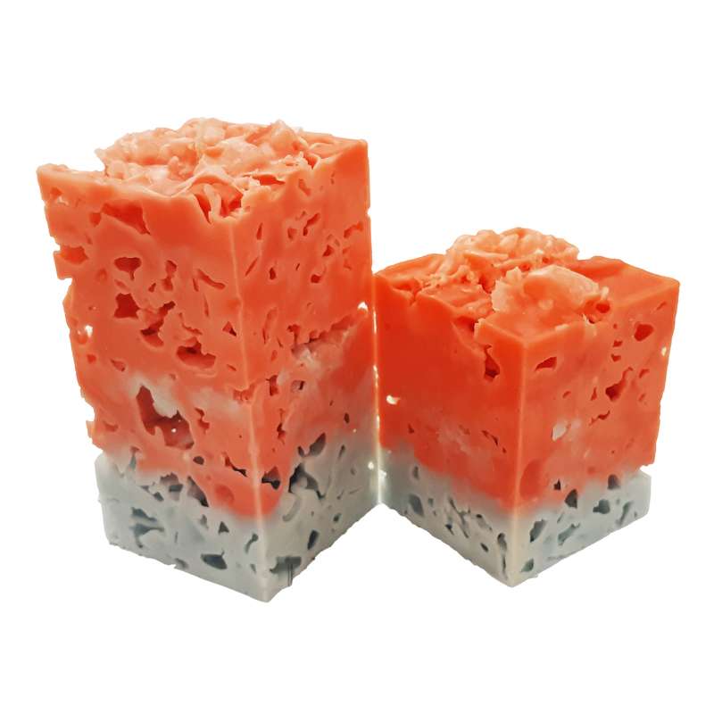 شمع مدل یخی مکعبی مجموعه 2 عددی