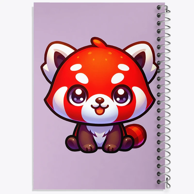 دفتر شطرنجی 50 برگ خندالو طرح راکون بامزه کد F7678