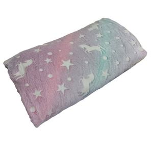 نقد و بررسی پتوی مسافرتی مدل شب نما طرح تک شاخ یونیکورن مدل 012 سایز 200x145 سانتی متر توسط خریداران