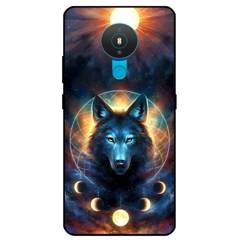 کاور مگافون طرح گرگ و ماه مدل 8006 مناسب برای گوشی موبایل نوکیا 1.4     