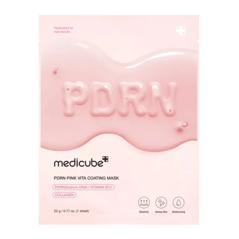 ماسک صورت مدیکیوب مدل PDRN مناسب انواع پوست وزن 22 گرم
