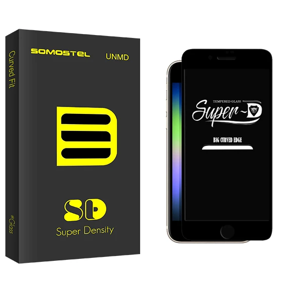محافظ صفحه نمایش شیشه ای سوماستل مدل SD Glass Super-D مناسب برای گوشی موبایل اپل iPhone Se 2022