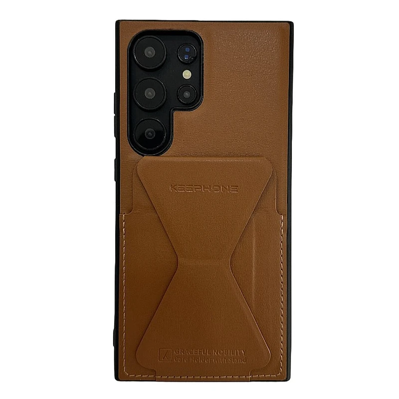 کاور کی فون مدل چرمی مناسب برای گوشی موبایل سامسونگ Galaxy S24 Ultra