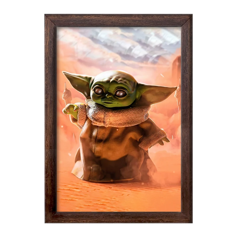 تابلو خندالو طرح یودا سریال جنگ ستارگان کد 26075