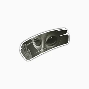 استیکر لپ تاپ و موبایل بووم طرح آدم فضایی کد WR61