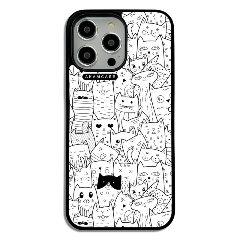 کاور آکام مدل AMC-WA14PROMAX-CATS-19 مناسب برای گوشی موبایل اپل iPhone 14 Pro Max