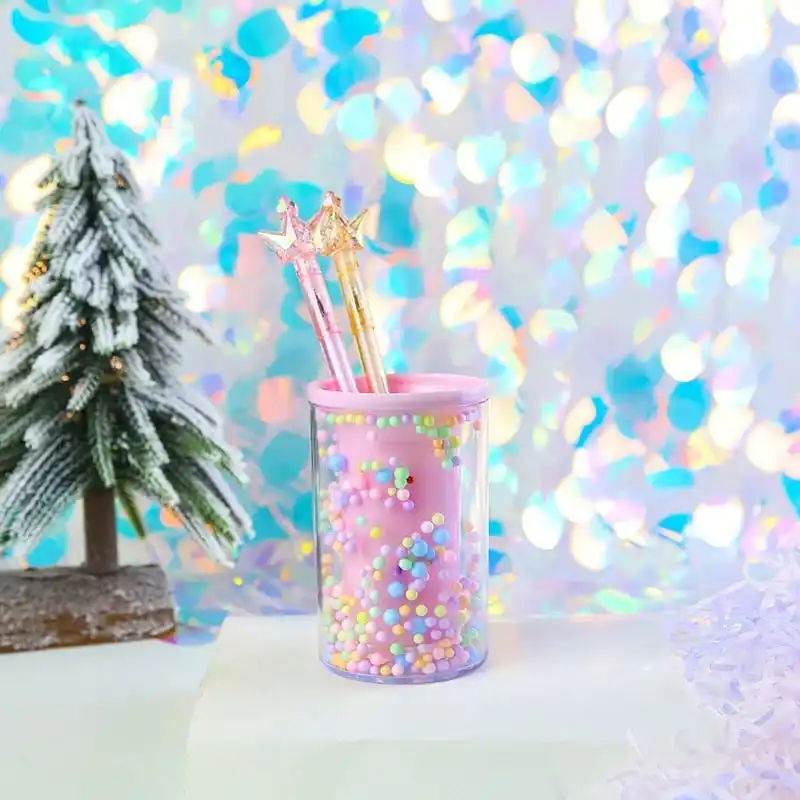 جامدادی رومیزی مدل دونه برفی طرح استوانه ای