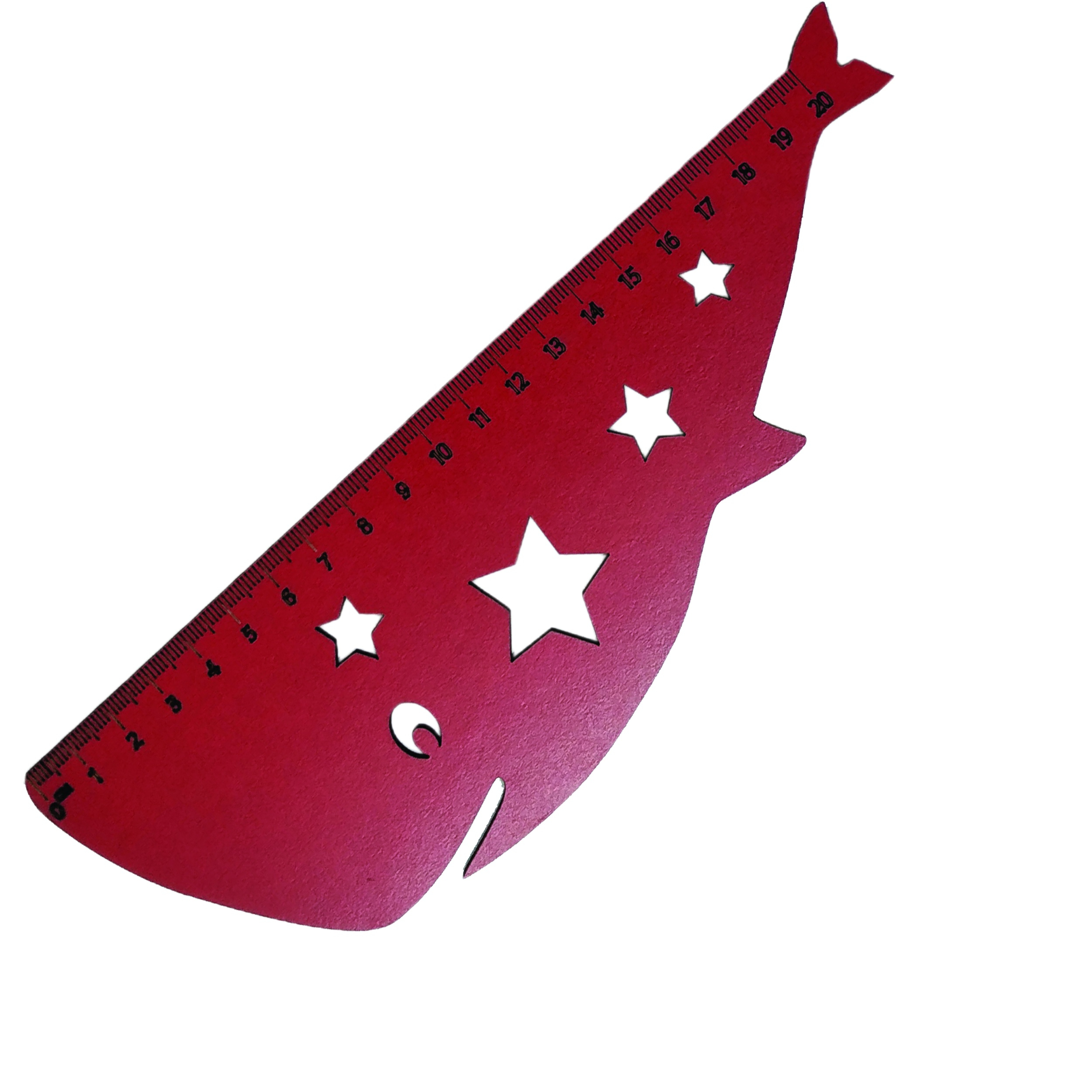 خط کش ۲۰ سانتی متری مدل نهنگ کد ۰۰۰۵۵ بسته ۵۰ عددی
