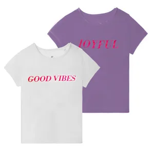 تی شرت آستین کوتاه دخترانه لوپیلو مدل AT250 مجموعه 2 عددی