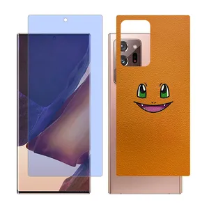 Glass Together model matte anti blue screen protector suitable for Samsung Galaxy Note20 Ultra 5G mobile phone with cover sticker on the back of the phone  