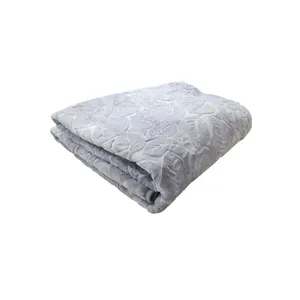 پتو 1 نفر مدل روشا طرح برگ سایز 220x140 سانتی‌متر