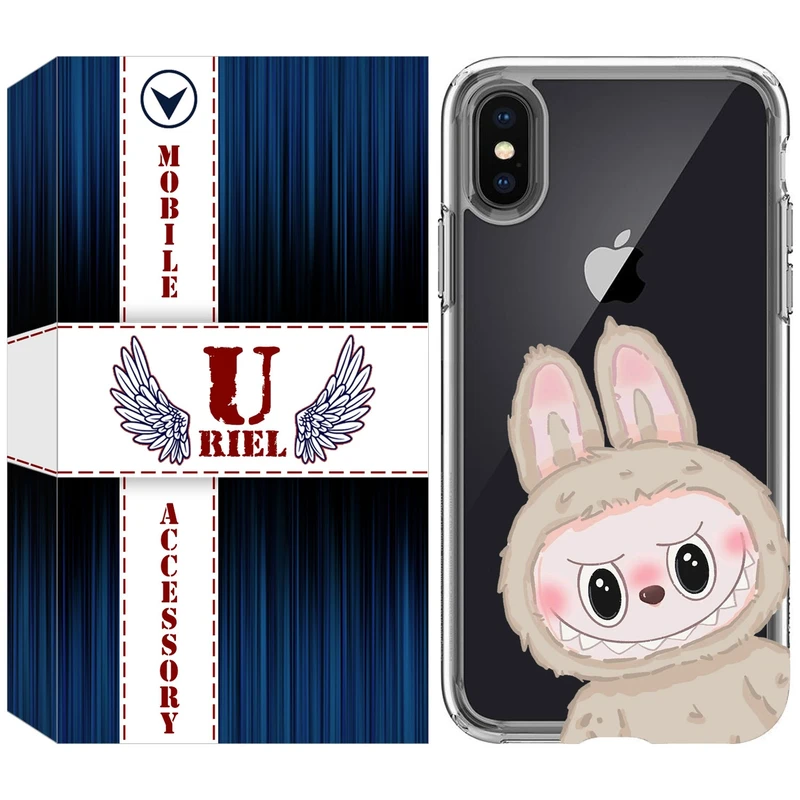 کاور یوریل مدل Clear کد 119 طرح لبوبو Labubu مناسب برای گوشی موبایل اپل iPhone X / XS