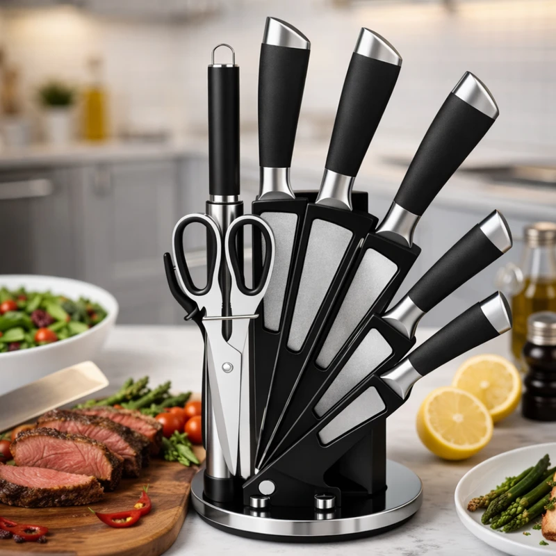 عکس شماره 2 : سرویس چاقو 9 پارچه مدل پارادایس