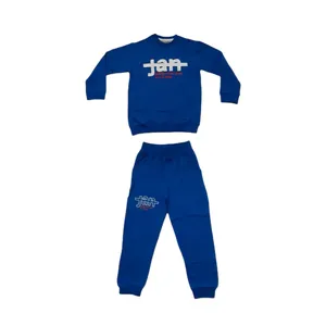 ست سویشرت و شلوار پسرانه کد 3144 رنگ آبی