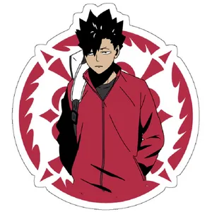 استیکر لپ تاپ مدل Haikyu - Kuroo Tetsuro Nekoma High