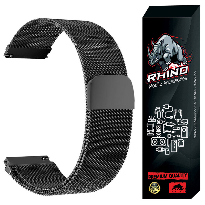 بند راینو مدل Milanese مناسب برای ساعت هوشمند هایلو LS02 Pro / Watch 2 Pro