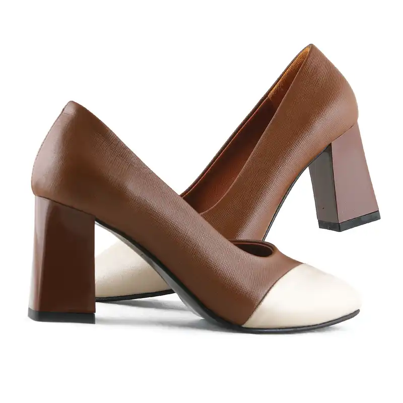 کفش زنانه چرم یلسان مدل لیانا کد HRM-642-asl