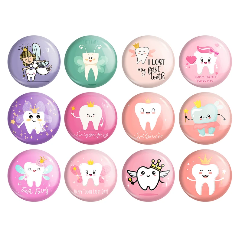 پیکسل خندالو مدل جشن دندونی دخترونه کد 412 مجموعه 12 عددی