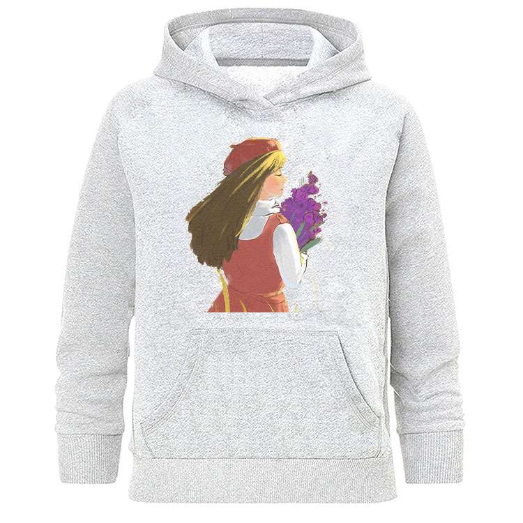 هودی زنانه طرح دخترانه مدل Z716