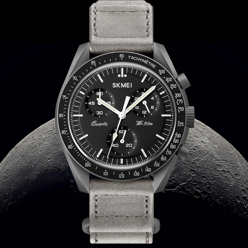 ساعت مچی عقربه ای اسکمی مدل سه موتوره فول تایم کد 1982