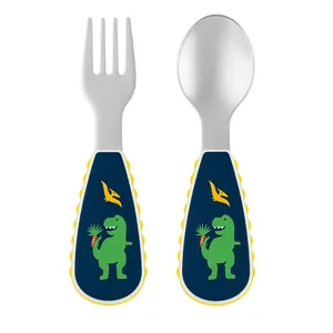 ست قاشق و چنگال کودک مدل دایناسور