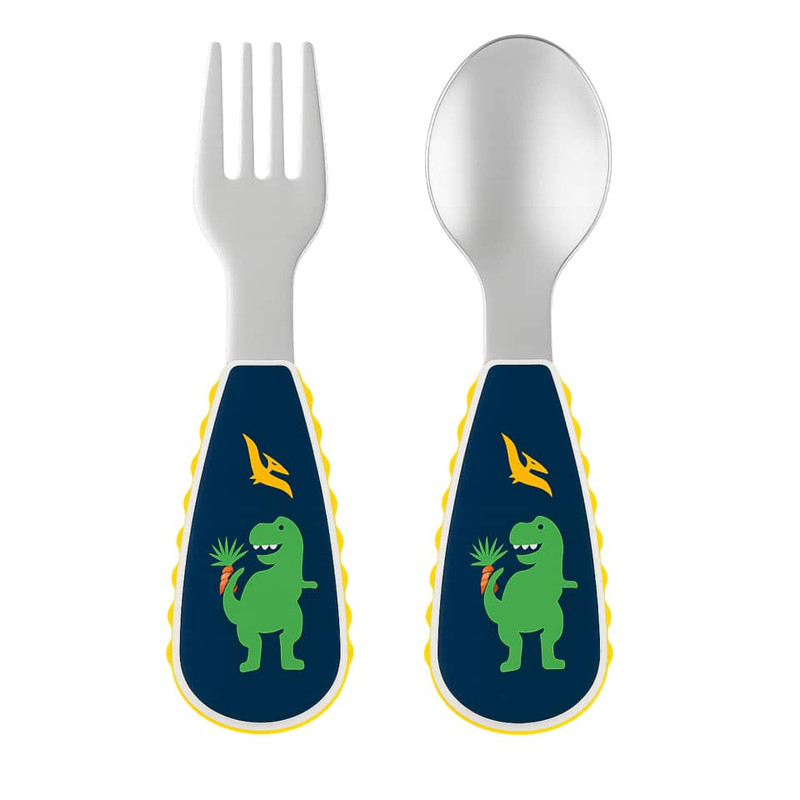 ست قاشق و چنگال کودک مدل دایناسور