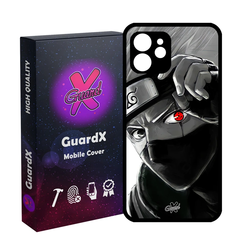 کاور گارد ایکس طرح Kakashi Anime مدل Glass10588 مناسب برای گوشی موبایل اپل iPhone 12