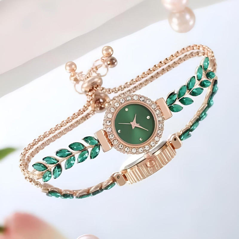 ساعت مچی عقربه ای زنانه مدل نگینی 011 ساعت مچی عقربه ای زنانه مدل نگینی 011