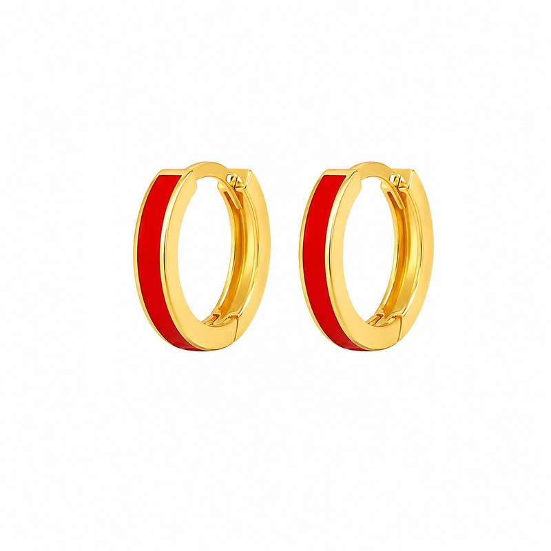 گوشواره کلیپسی طلا 18 عیار زنانه مان گالری مدل مینادار کد EA01-0034500