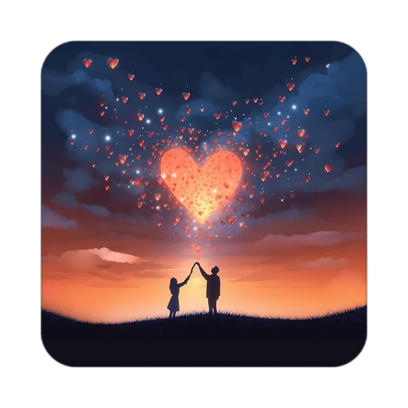 زیر لیوانی کاکتی مدل عاشقانه کد mp11407