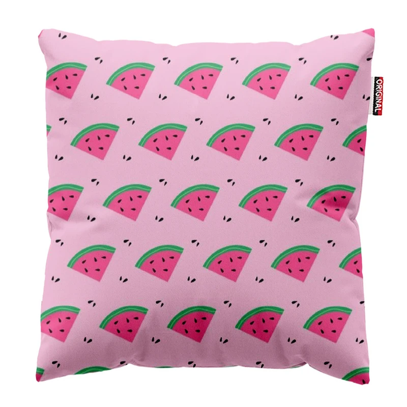 کوسن پاد آفرین طرح یلدا و هندونه کد 3066 سایز 30*30 سانتی متر