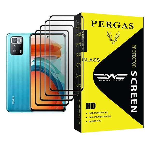 محافظ صفحه نمایش وایلی نایس مدل Pergas Glass MIX004 مناسب برای گوشی موبایل شیائومی Poco X3 GT بسته چهار عددی