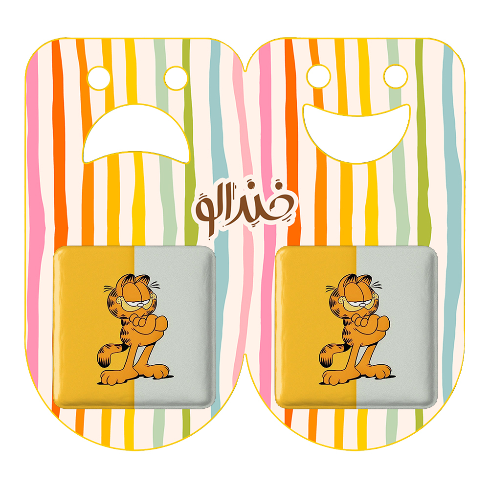 پیکسل خندالو مدل Garfield کد 13835 به همراه مگنت