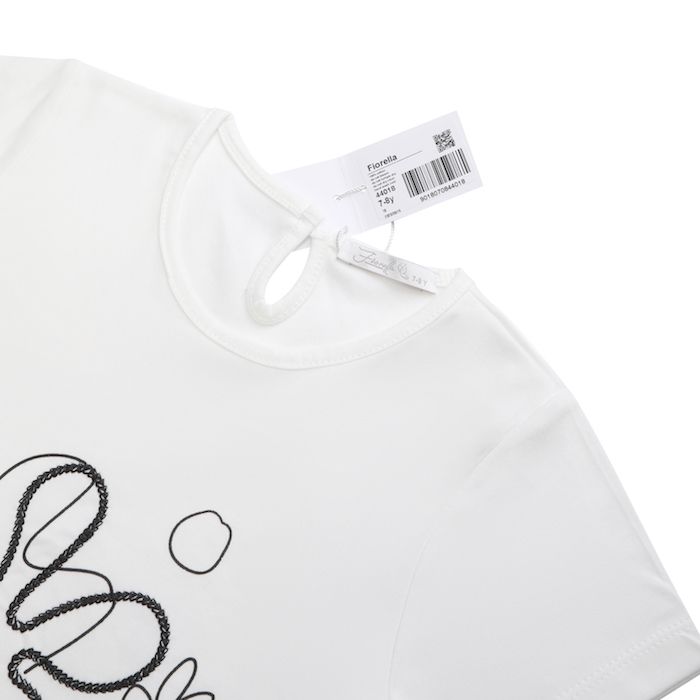 تی شرت آستین کوتاه دخترانه فیورلا مدل گل نرگس 44018 -  - 3