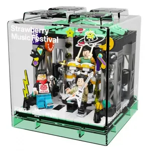 ساختنی مدل جشنواره موسیقی توت فرنگی طرح صحنه توت فرنگی