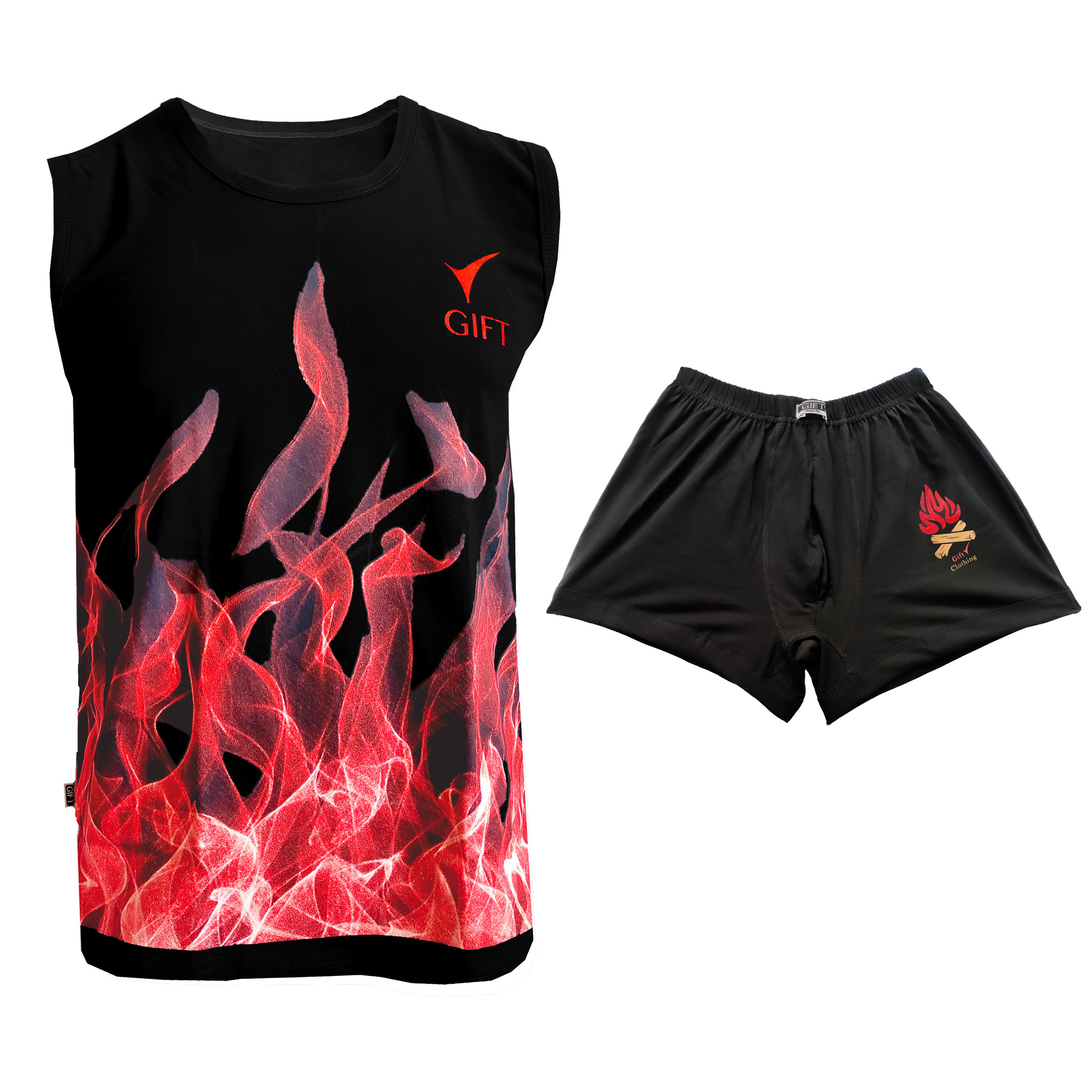 ست شورت و زیرپوش مردانه گیفت تن پوش ایرانیان مدل MEGH-334