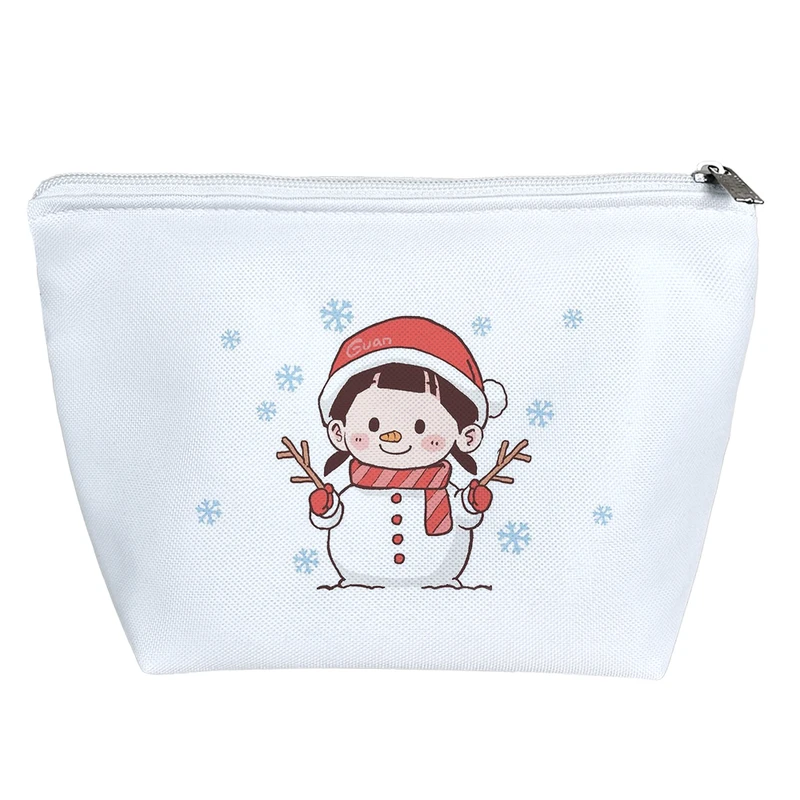 کیف لوازم آرایش دخترانه خندالو مدل دختر آدم برفی کد H901