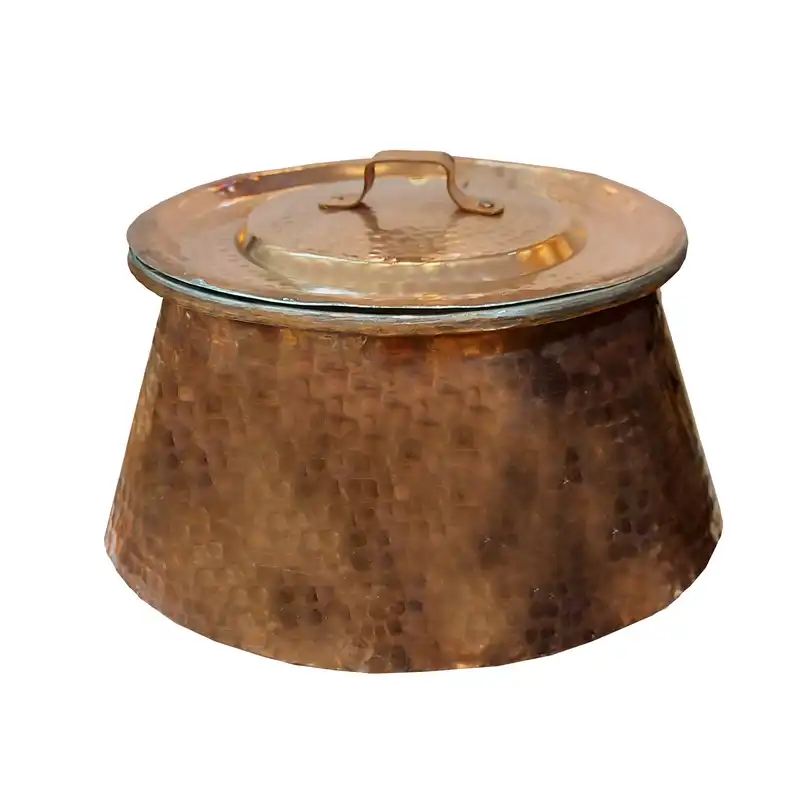 دیگ مسی مدل چکش کاری کد 2016