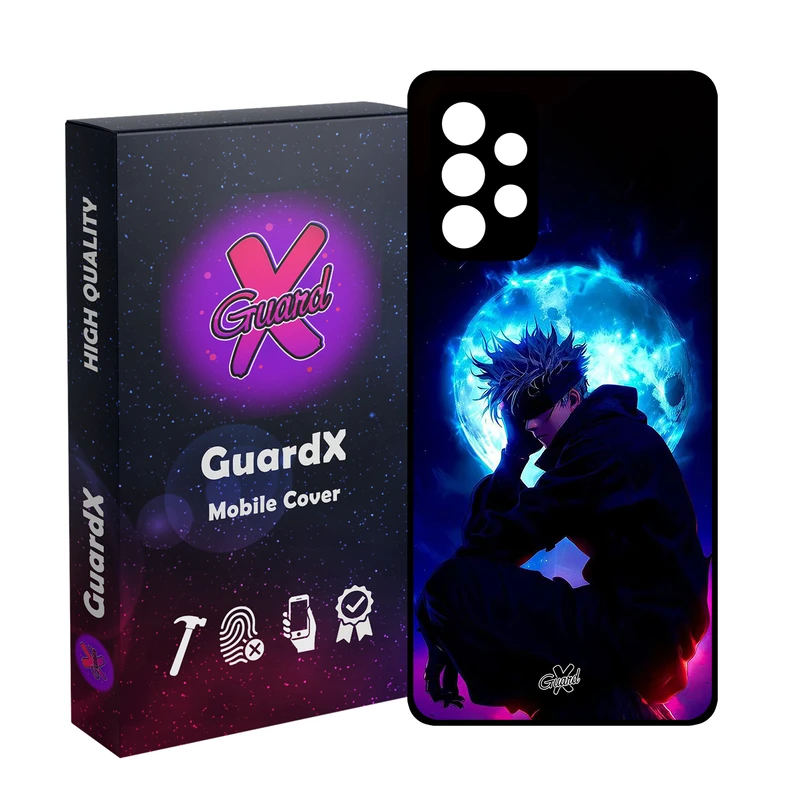 کاور گارد ایکس طرح ساتورو گوجو انیمه مدل Glass10691 مناسب برای گوشی موبایل سامسونگ Galaxy A53