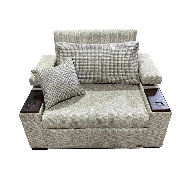 مبل تختخواب شو 1 نفره اورنگ مدل ریلی دسته دوبل 90