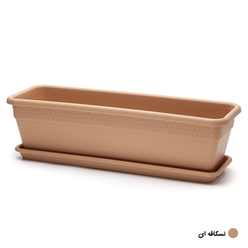 گلدان مدل پلاستیکی مستطیلی کد 604