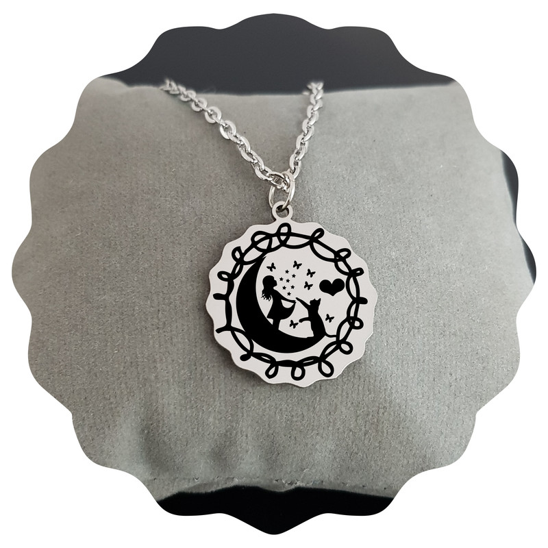 جاکلیدی گيلواره زراوشان مدل ماه و خورشید کد 06 به همراه گردنبند