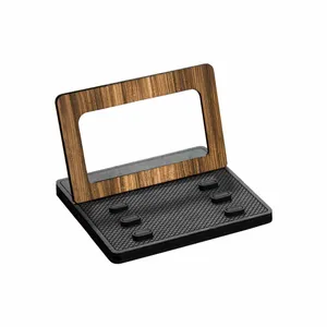 MAHOOT Mobile Phone and Tablet Stand Model 3 Light_Walnut_Wood