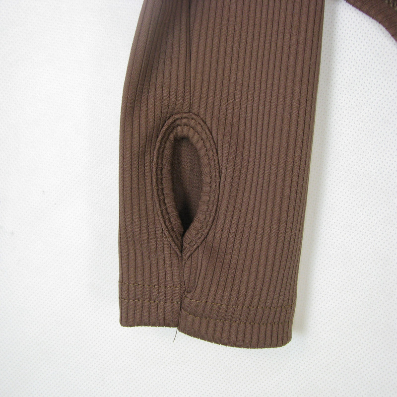 بادی آستین بلند زنانه مدل کبریتی 216 رنگ قهوه ای