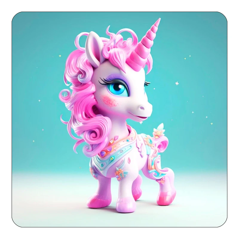 مگنت کاکتی طرح اسب تک شاخ و یونیکورن مدل mp31534